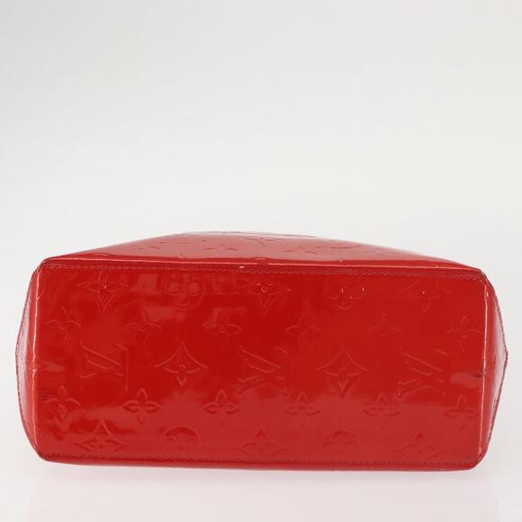 LOUIS VUITTON Monogram Vernis Reade PM Hand Bag Red Rouge M91088 - Picture 9 of 12
